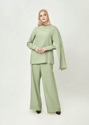 Asym Draped Sets - Celery Mist by Minnaba